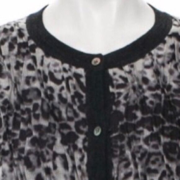 Ferragamo Animal Print Cardigan Sweater Large - Picture 5 of 15